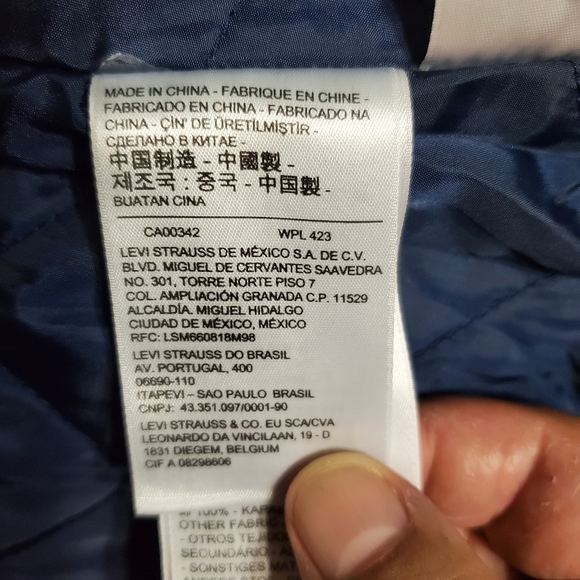 Levi's Premium COCOON BOMBER SHERPA TRUCKER JEAN JACKET - Picture 9 of 12